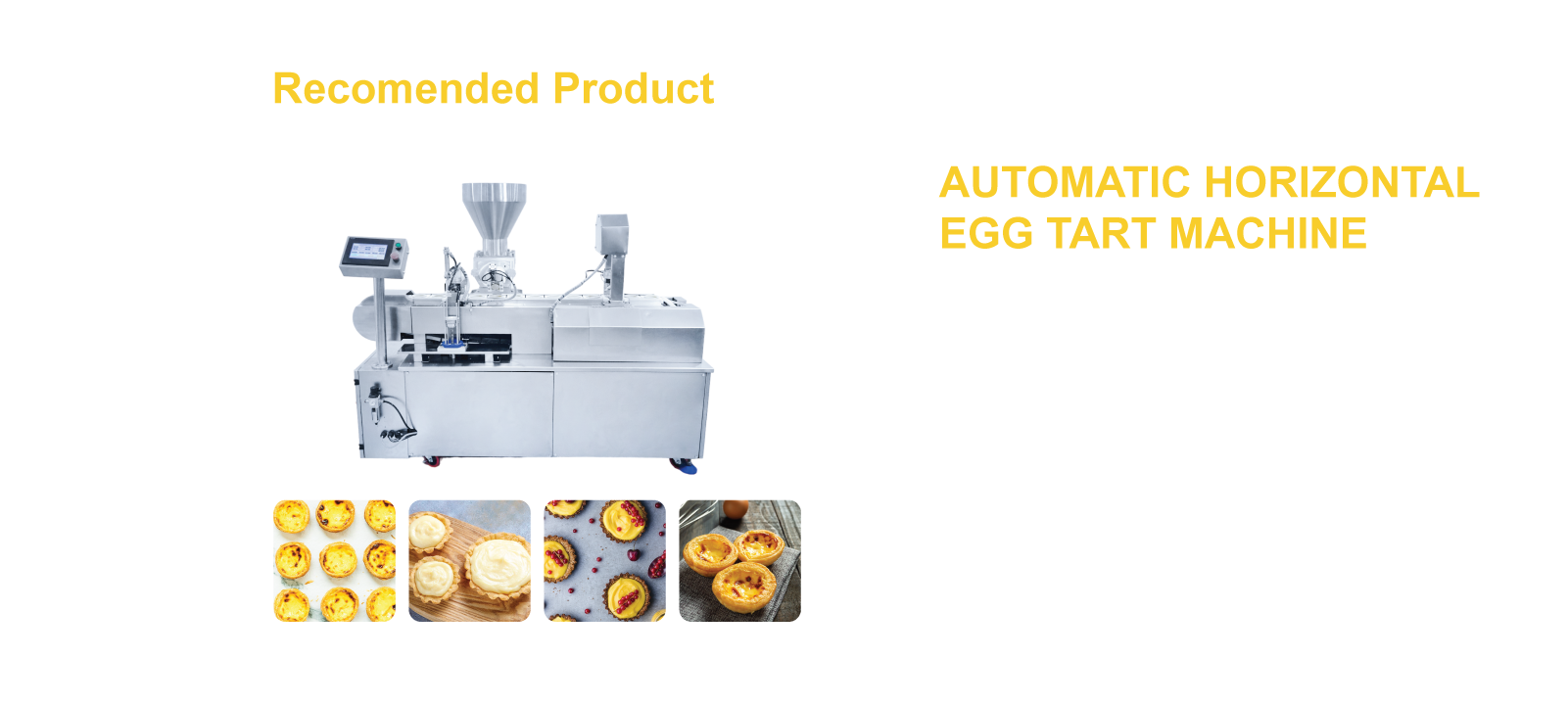 automatic horizontal egg tart machine recom